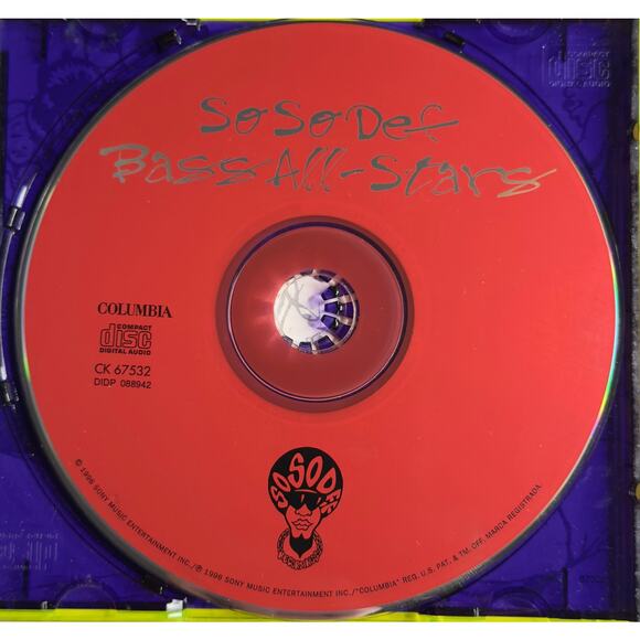 So So Def Bass All-Stars CD 1996 Columbia Records Hip Hop Miami Bass Compilation - Picture 4 of 9